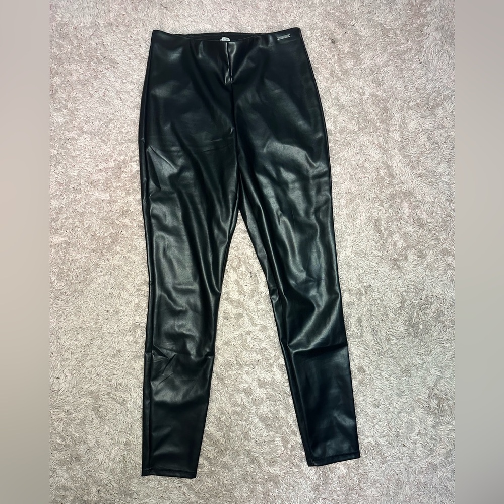 Fabletics Vegan Leather Pull On Legging